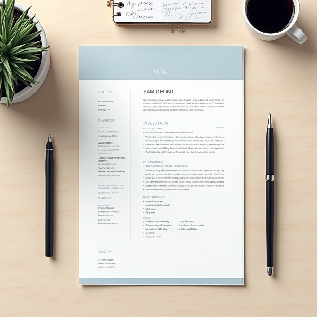 Template modern de CV pentru piața muncii din România